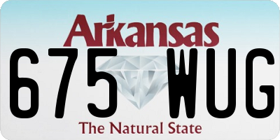 AR license plate 675WUG