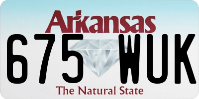 AR license plate 675WUK