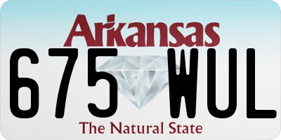 AR license plate 675WUL