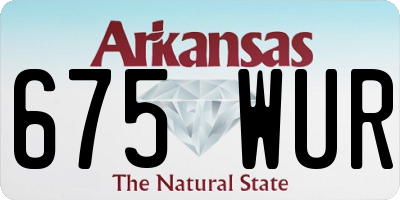 AR license plate 675WUR