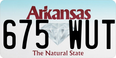 AR license plate 675WUT