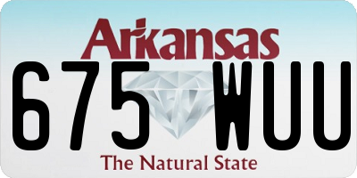 AR license plate 675WUU