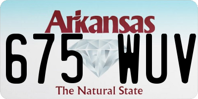 AR license plate 675WUV
