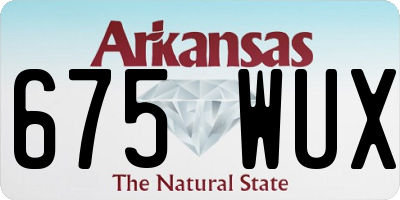 AR license plate 675WUX