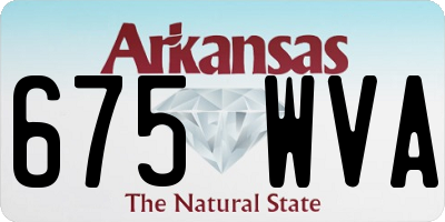 AR license plate 675WVA