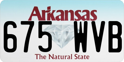 AR license plate 675WVB