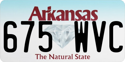 AR license plate 675WVC