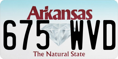 AR license plate 675WVD