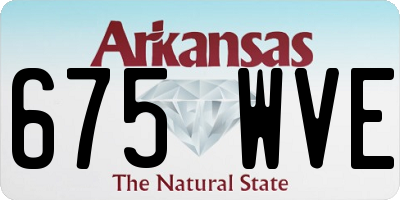 AR license plate 675WVE
