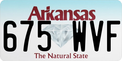 AR license plate 675WVF