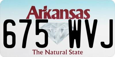 AR license plate 675WVJ