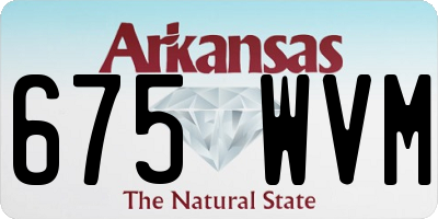 AR license plate 675WVM