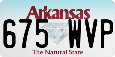 AR license plate 675WVP