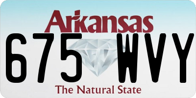 AR license plate 675WVY