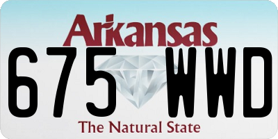 AR license plate 675WWD