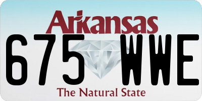 AR license plate 675WWE