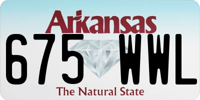 AR license plate 675WWL