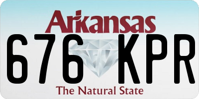 AR license plate 676KPR