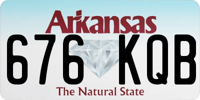 AR license plate 676KQB