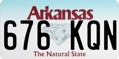 AR license plate 676KQN