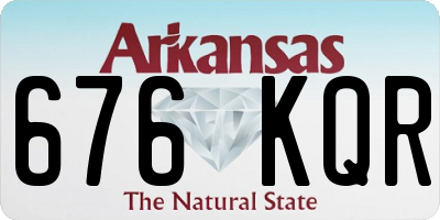 AR license plate 676KQR