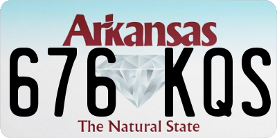 AR license plate 676KQS
