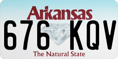 AR license plate 676KQV