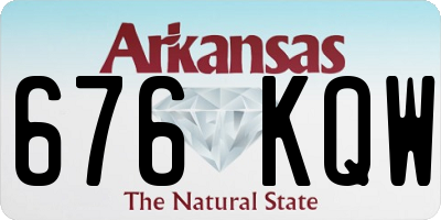 AR license plate 676KQW