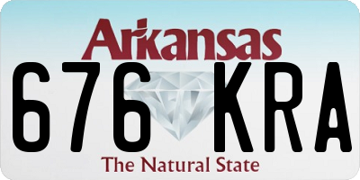 AR license plate 676KRA
