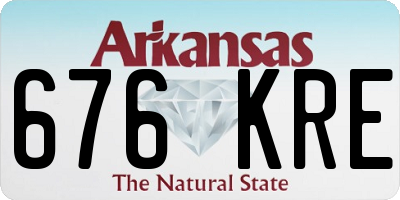 AR license plate 676KRE