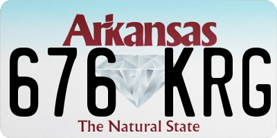 AR license plate 676KRG