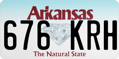 AR license plate 676KRH