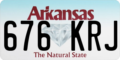 AR license plate 676KRJ