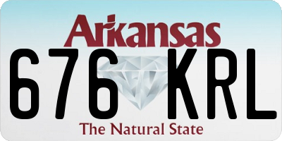 AR license plate 676KRL