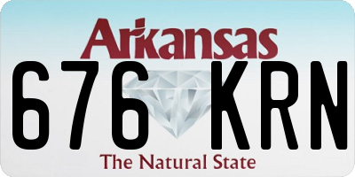 AR license plate 676KRN