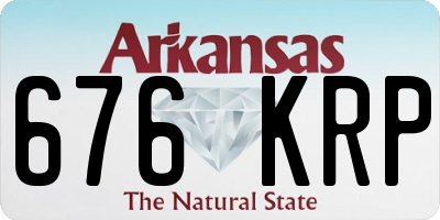 AR license plate 676KRP
