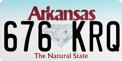 AR license plate 676KRQ