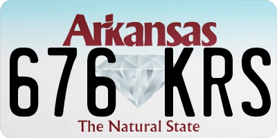 AR license plate 676KRS