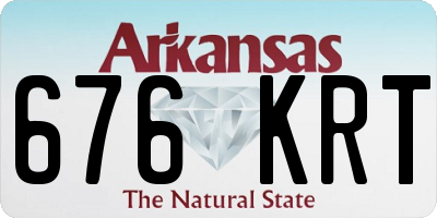 AR license plate 676KRT