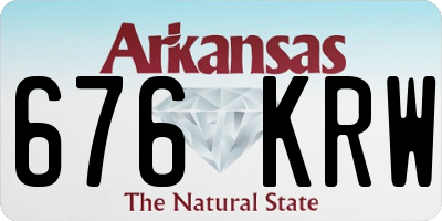 AR license plate 676KRW