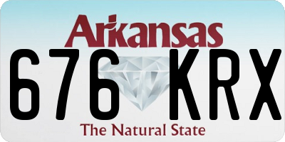 AR license plate 676KRX