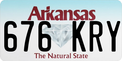 AR license plate 676KRY