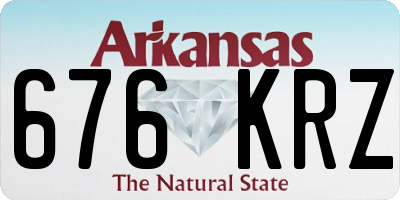 AR license plate 676KRZ