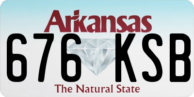 AR license plate 676KSB