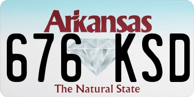 AR license plate 676KSD
