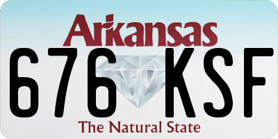 AR license plate 676KSF