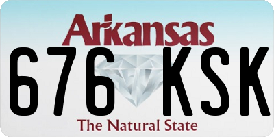 AR license plate 676KSK