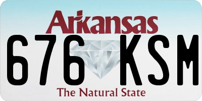 AR license plate 676KSM