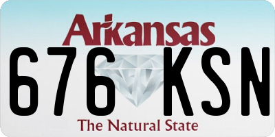 AR license plate 676KSN