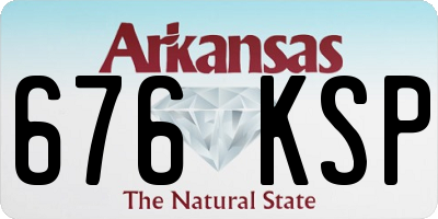 AR license plate 676KSP